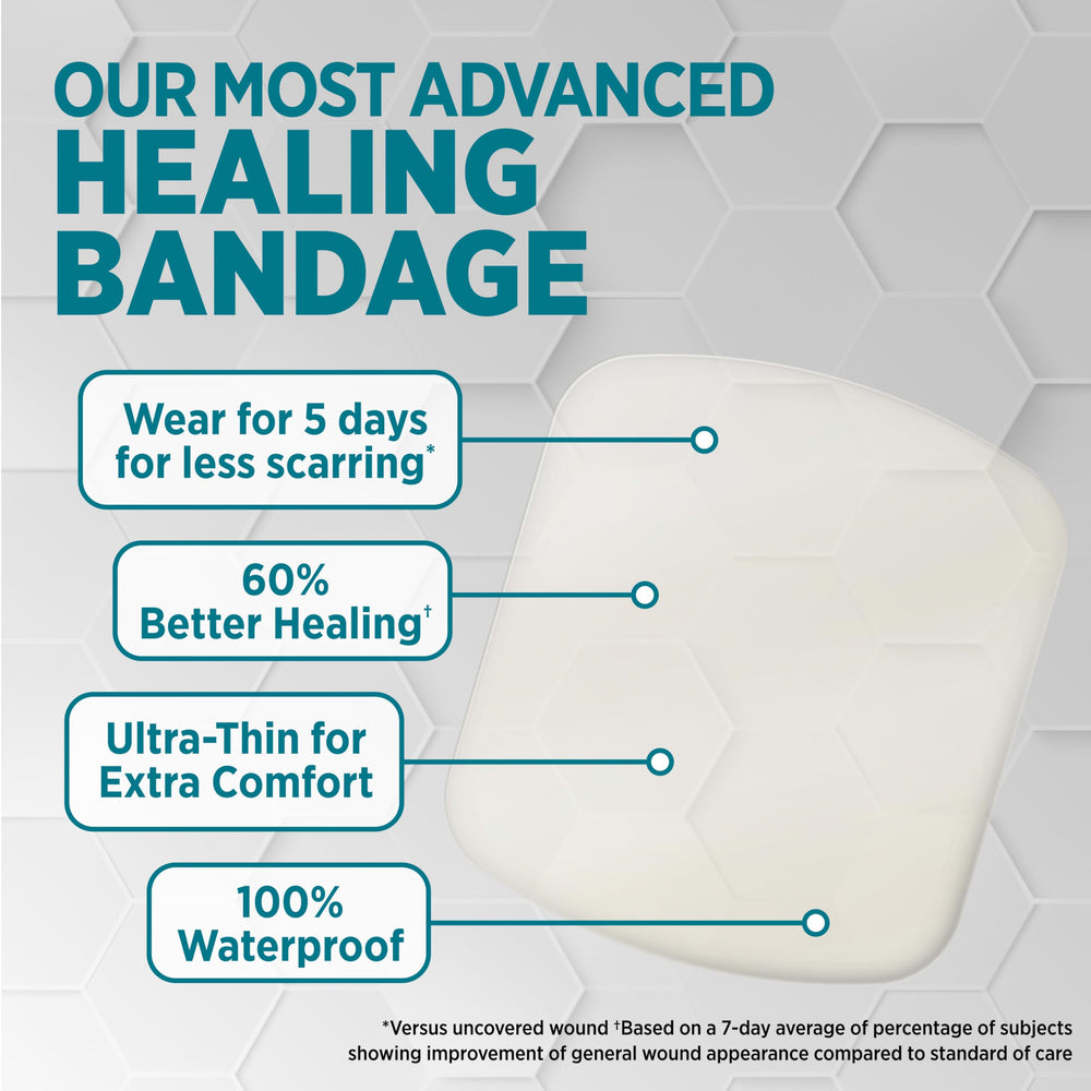 Band-Aid Pro Heal textura ultrafina detalle que reduce visibilidad
