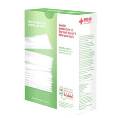 Band-Aid detalle de textura de la capa no adherente para retirar sin dolor