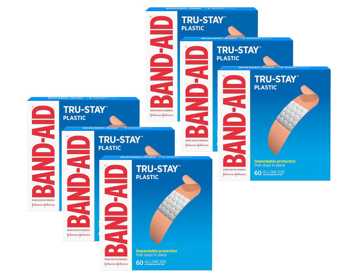 Band-Aid frontal del paquete mostrando cantidad y diseño protectivo