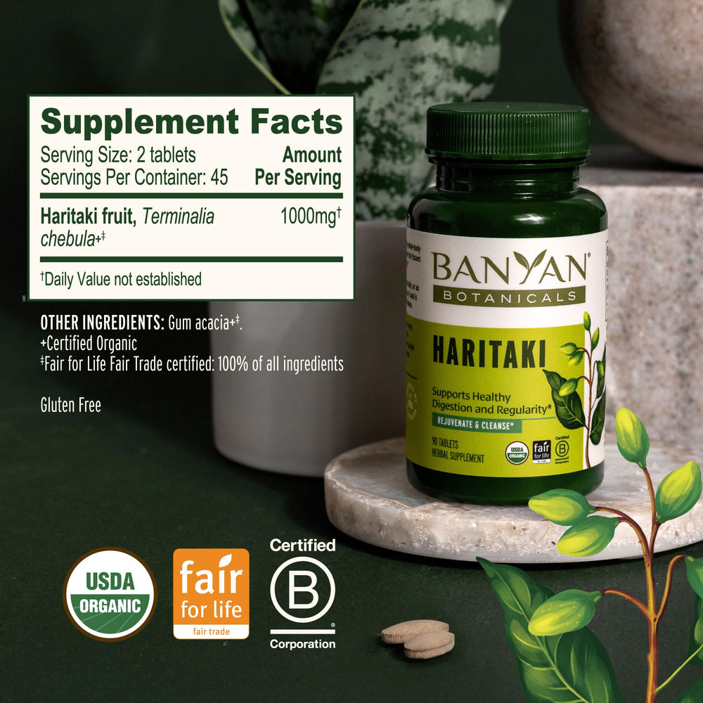 Banyan Botanicals primer plano del fruto seco que resalta origen orgánico