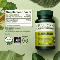 Banyan Botanicals detalle de la textura de la tableta indicando calidad prensada