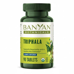 Banyan Botanicals mostrando el frente del envase con información clara y beneficio de conveniencia