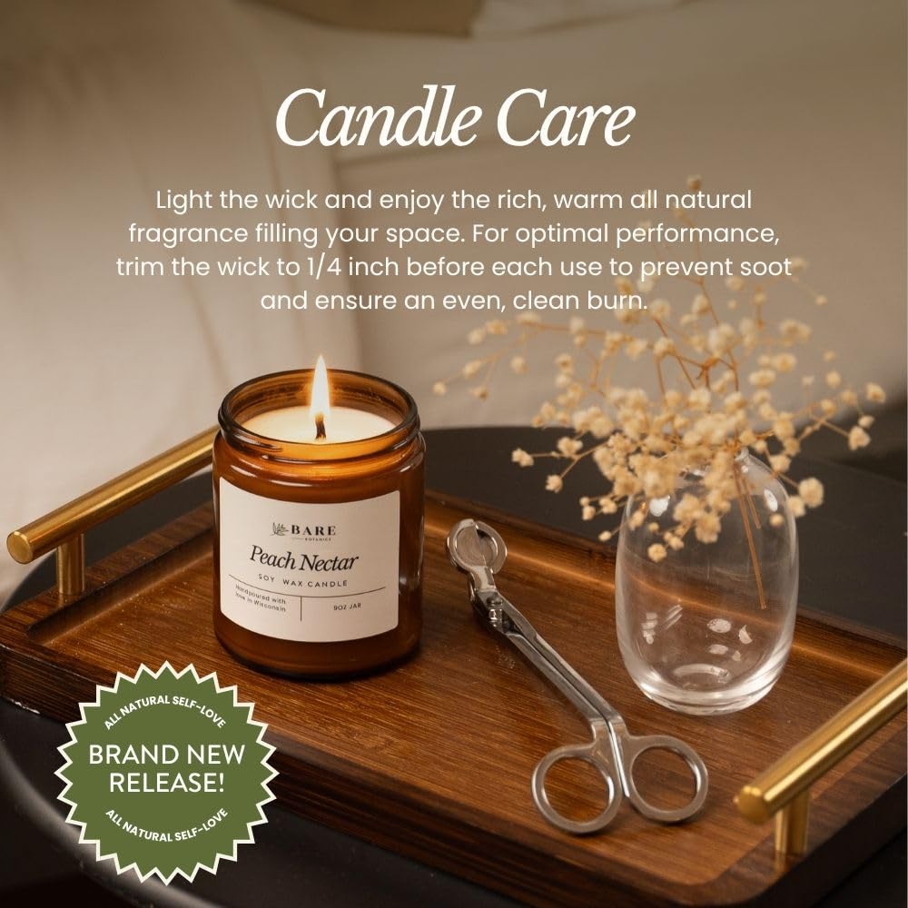BARE BOTANICS vela presentada en caja lista para regalo especial