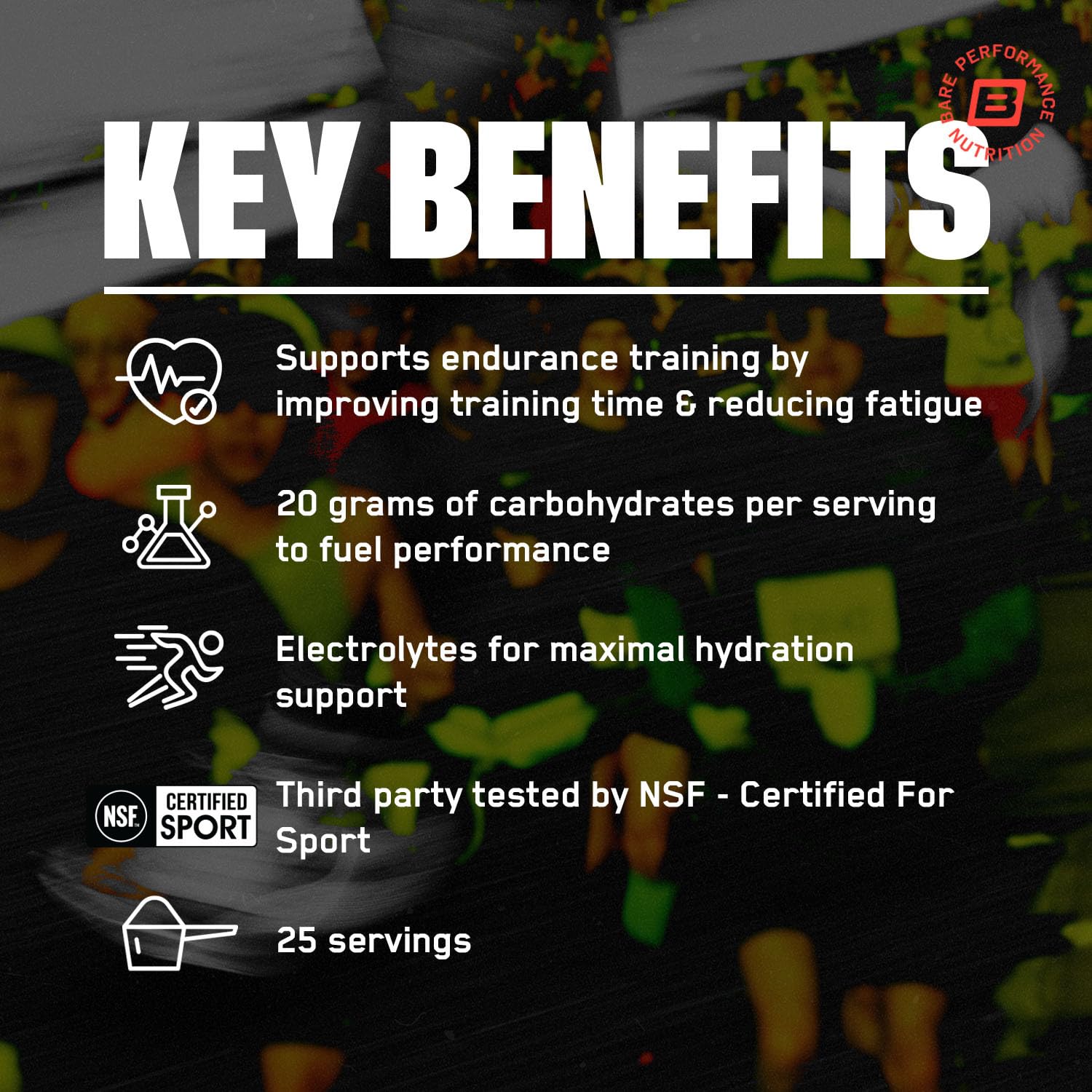 BARE PERFORMANCE NUTRITION cucharada con polvo para dosificación precisa y energía