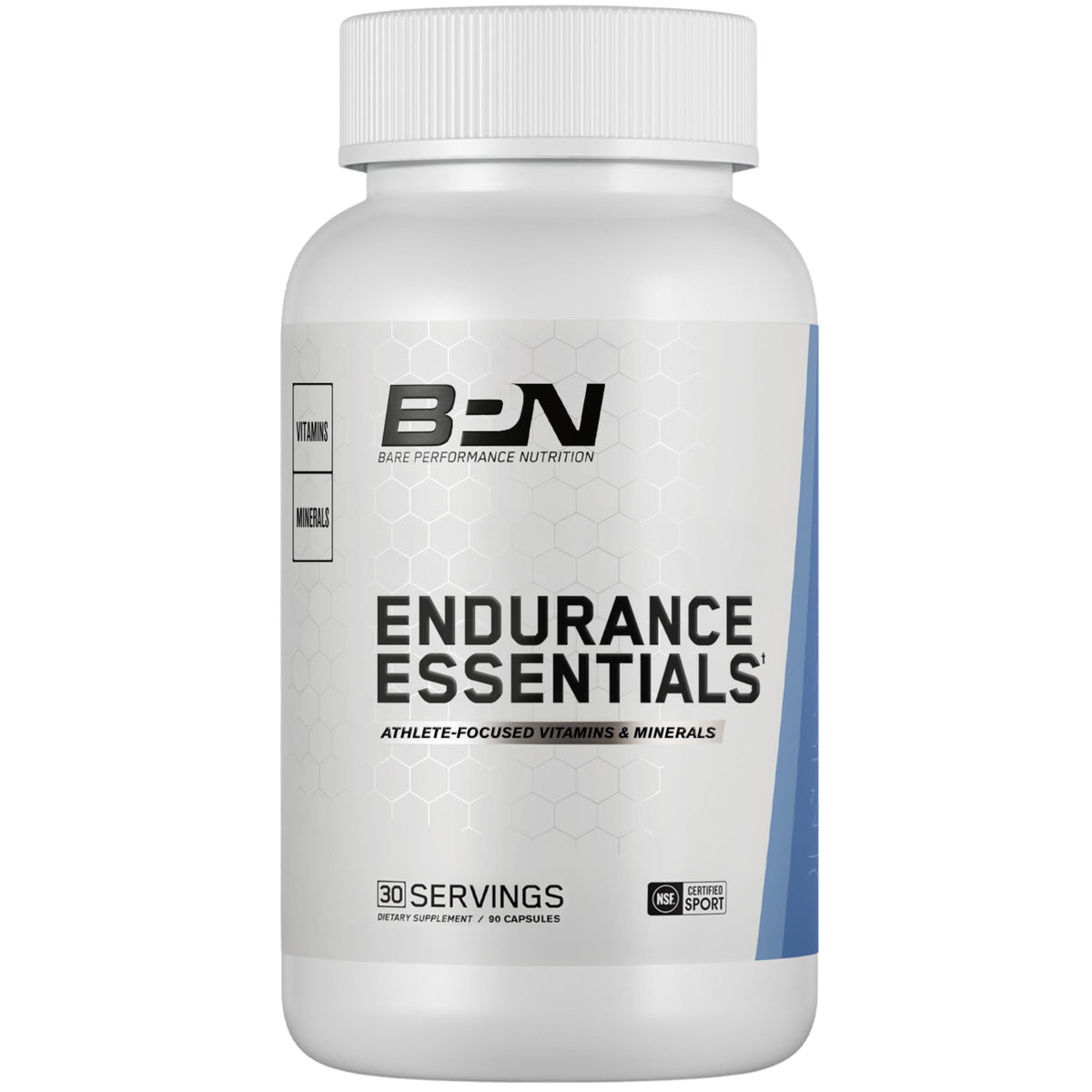 BARE PERFORMANCE NUTRITION envase frontal mostrando sello NSF y beneficios