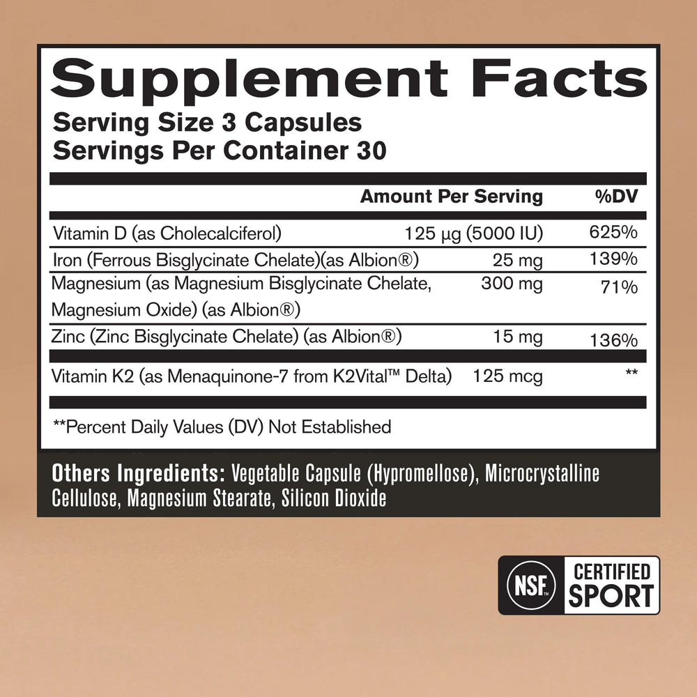 BARE PERFORMANCE NUTRITION detalle de cápsulas resaltando textura y dosificación