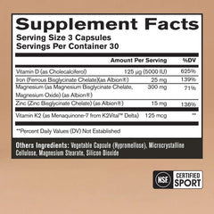 BARE PERFORMANCE NUTRITION detalle de cápsulas resaltando textura y dosificación