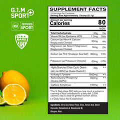 BARE PERFORMANCE NUTRITION etiqueta en primer plano destacando ingredientes clave y certificación