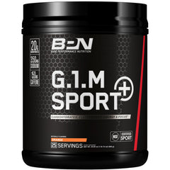 BARE PERFORMANCE NUTRITION envase frontal naranja mostrando 25 servicios y beneficios