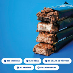 Barebells primer plano interior suave que muestra textura apetecible