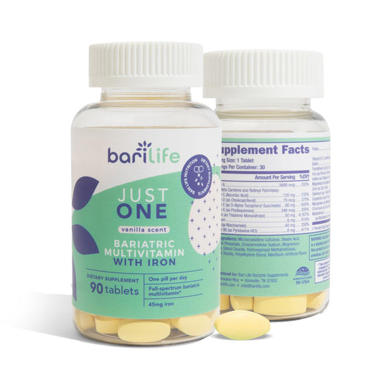 Bari Life Just One tableta en mano para apreciar tamaño y facilidad