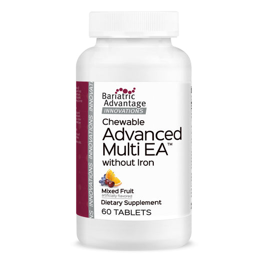 Bariatric Advantage frasco frontal mostrando etiqueta y beneficio de alta potencia