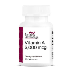 Bariatric Advantage frente del envase mostrando 60 cápsulas y marca, fácil identificación de suplemento