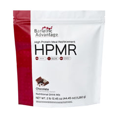 Bariatric Advantage frente del envase mostrando 28 porciones y sabor chocolate