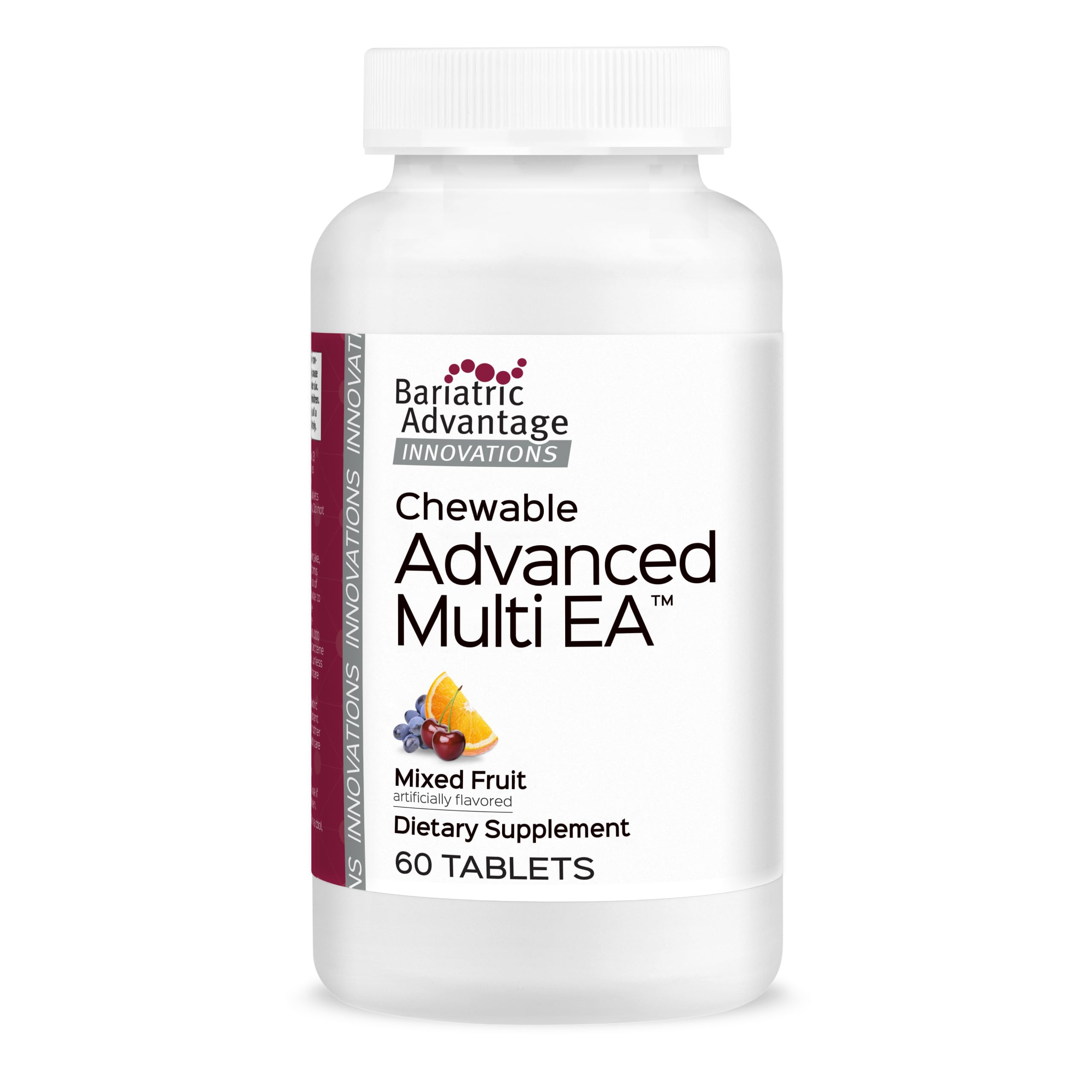 Bariatric Advantage envase frontal mostrando el multivitamínico, fácil identificación del producto
