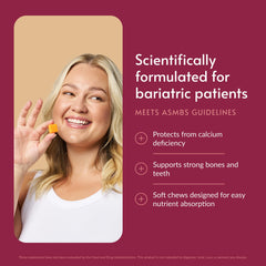 Bariatric Advantage masticable en mano fácil de tomar y transportar