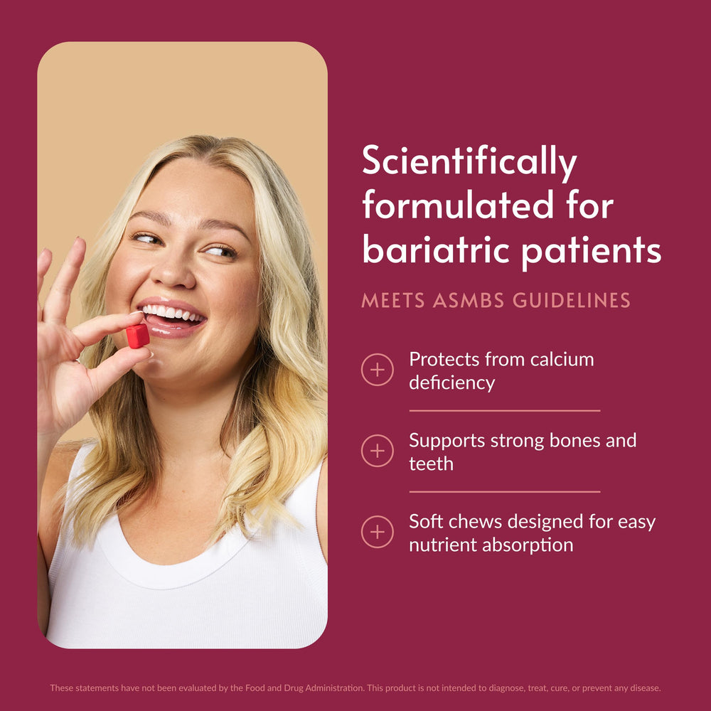 Bariatric Advantage detalle de textura del masticable, calidad y sabor