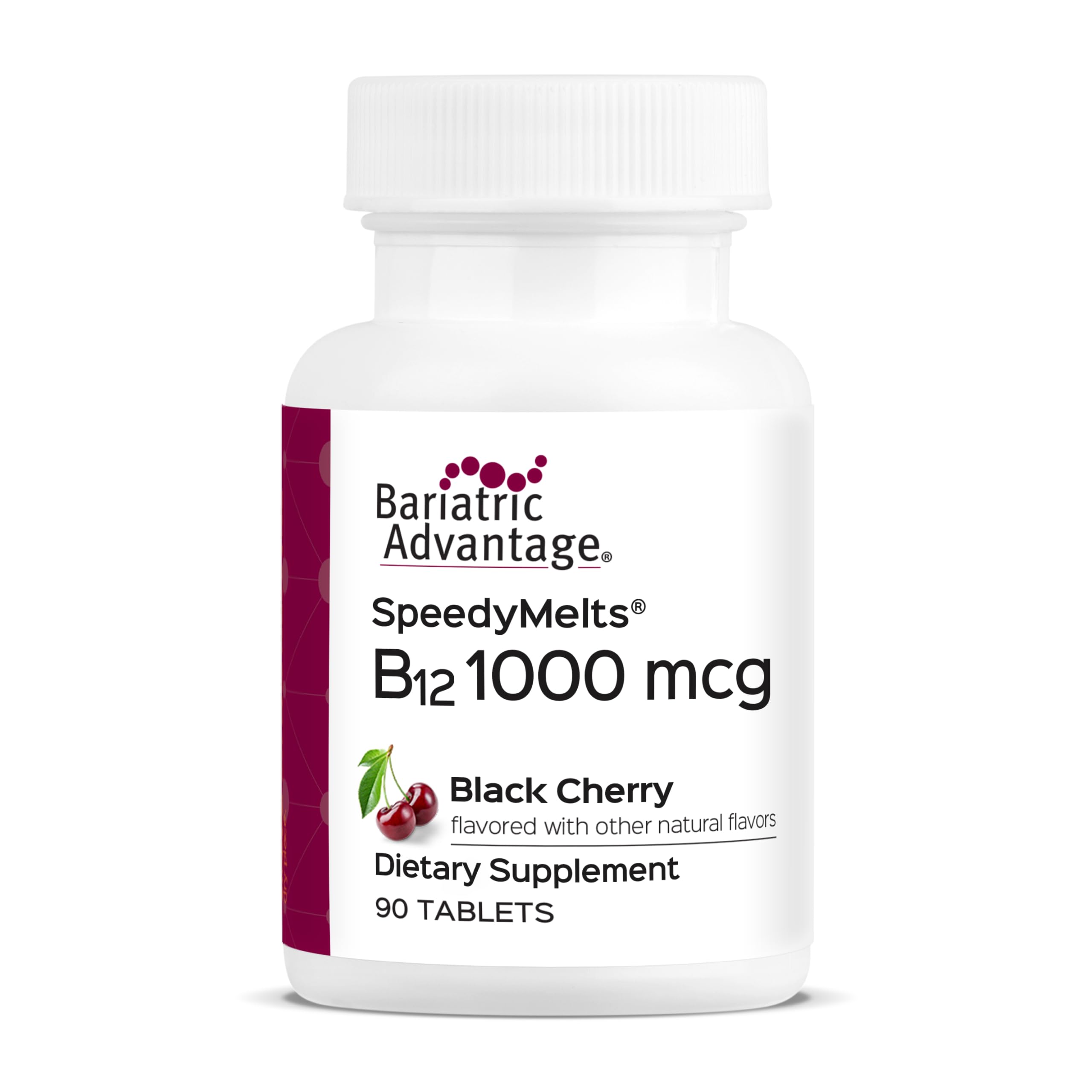 Bariatric Advantage envase frontal con pastillas, comodidad para uso diario
