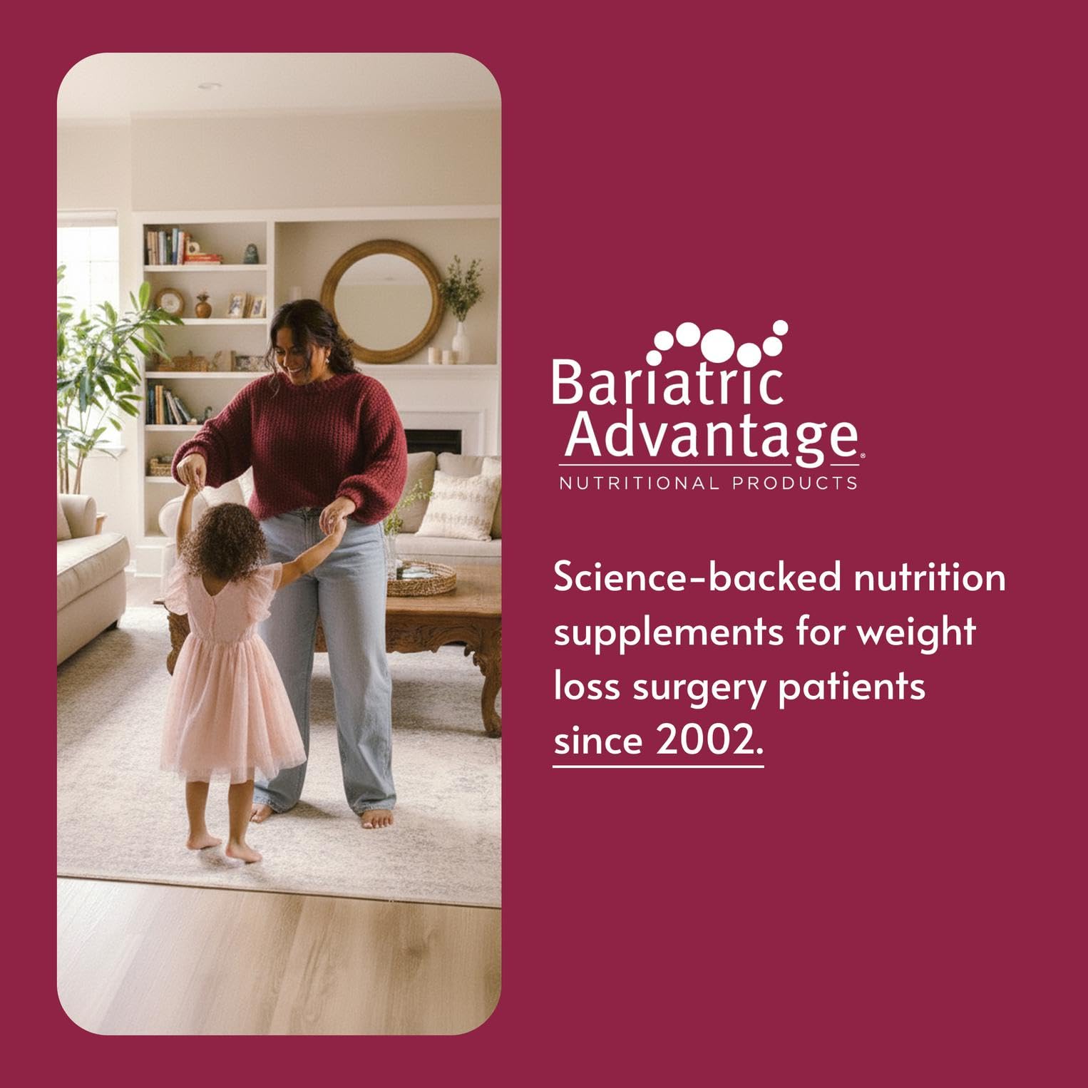 Bariatric Advantage Ultra Multi with Iron supports post-surgery nutrition planning