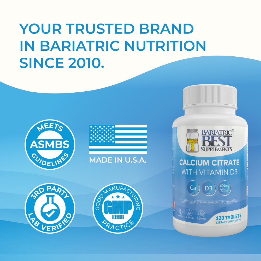 Bariatric Best sello GMP visible en la etiqueta para mayor confianza