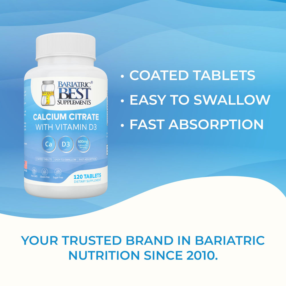 Bariatric Best cápsula de vitamina D3 destacada, mejora absorción