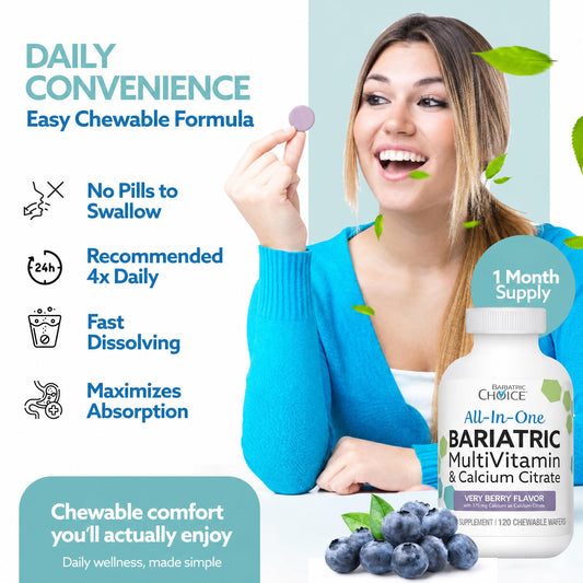 Bariatric Choice textura de oblea masticable que facilita ingesta