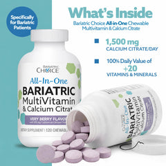 Bariatric Choice oblea en mano para visualizar tamaño práctico