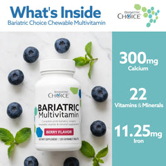 Bariatric Choice persona masticando la tableta con facilidad y sabor agradable