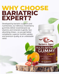 Bariatric Food Expert gomitas junto a desayuno representando toma diaria sencilla