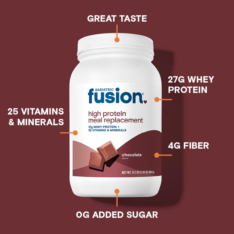 Bariatric Fusion batido de chocolate en vaso listo para consumir