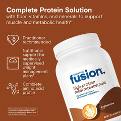 Bariatric Fusion tapa y etiqueta legible con información útil al paciente
