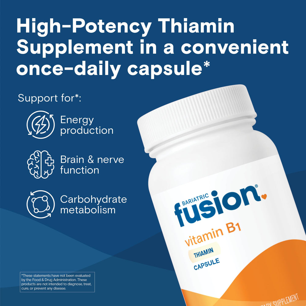 Bariatric Fusion cápsula en primer plano destacando tamaño pequeño y disolución rápida