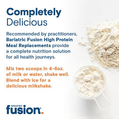 Bariatric Fusion batidora con hielo demostrando preparación espesa