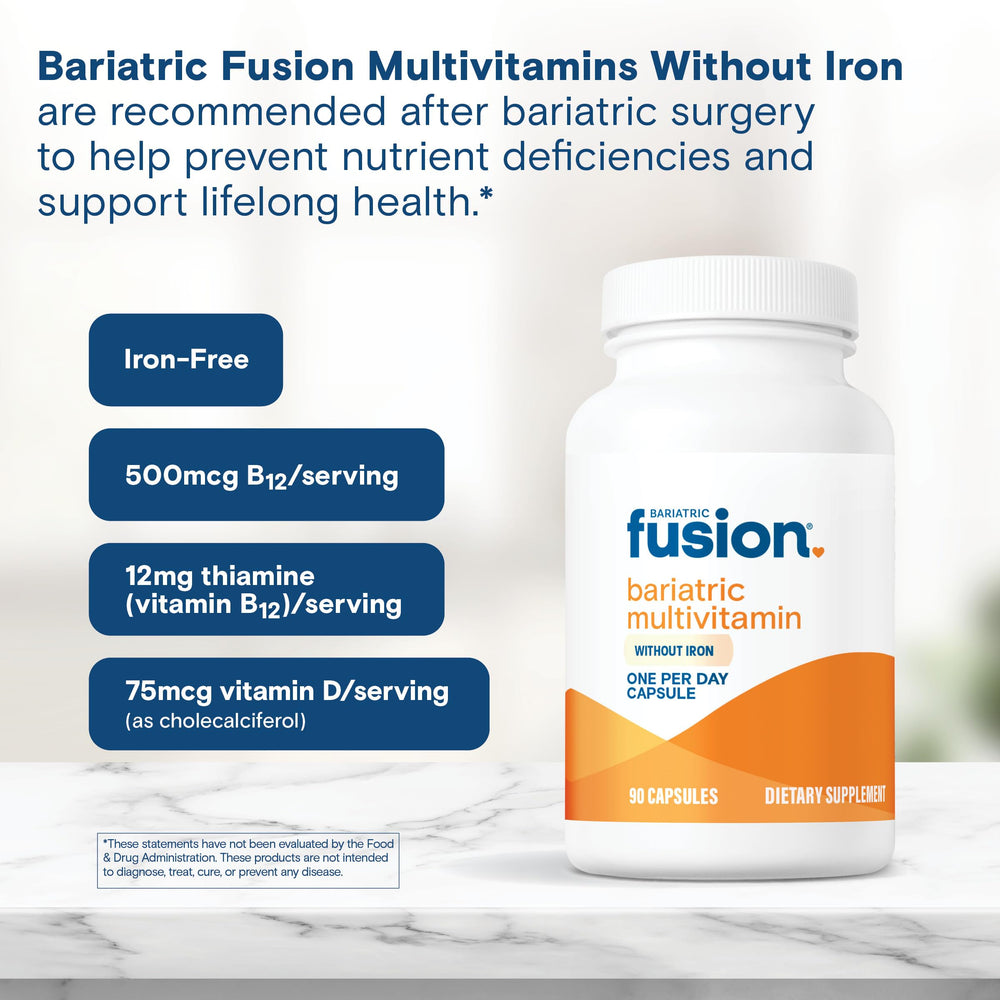 Bariatric Fusion etiqueta nutricional en primer plano, aporta transparencia