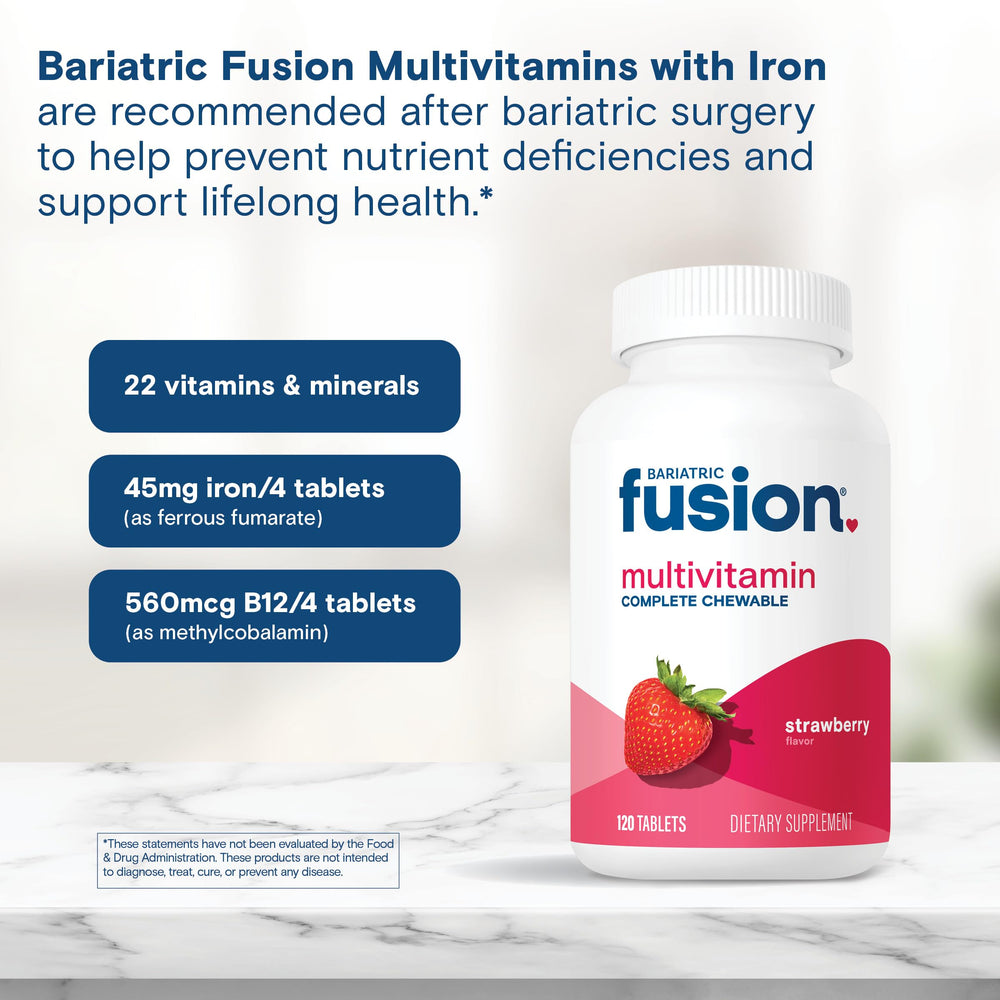 Bariatric Fusion etiqueta nutricional clara para verificar ingredientes