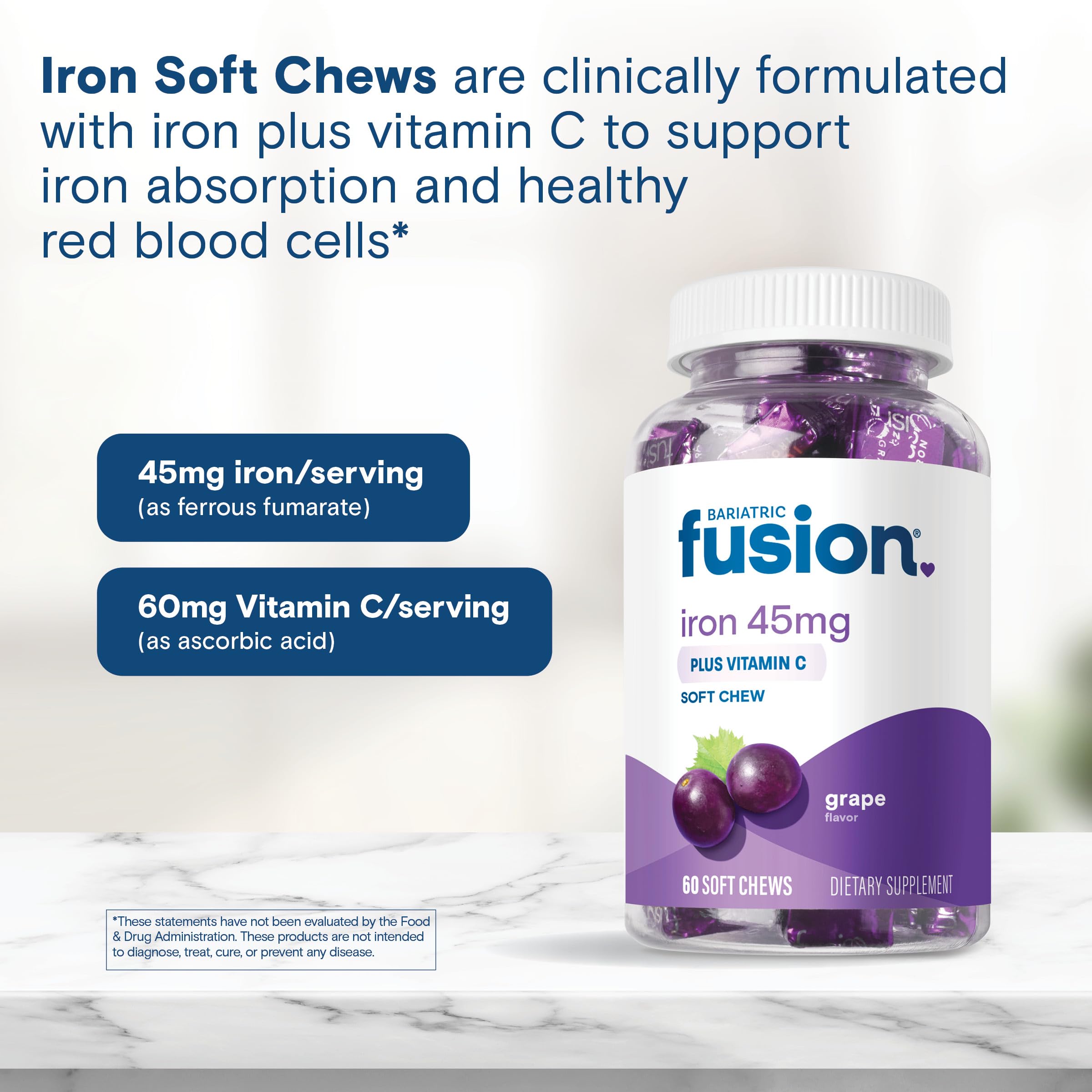 Bariatric Fusion etiqueta nutricional con ingredientes y absorción optimizada