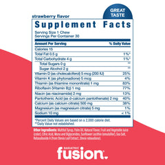 Bariatric Fusion etiqueta nutricional ampliada mostrando dosis y lista de ingredientes para transparencia