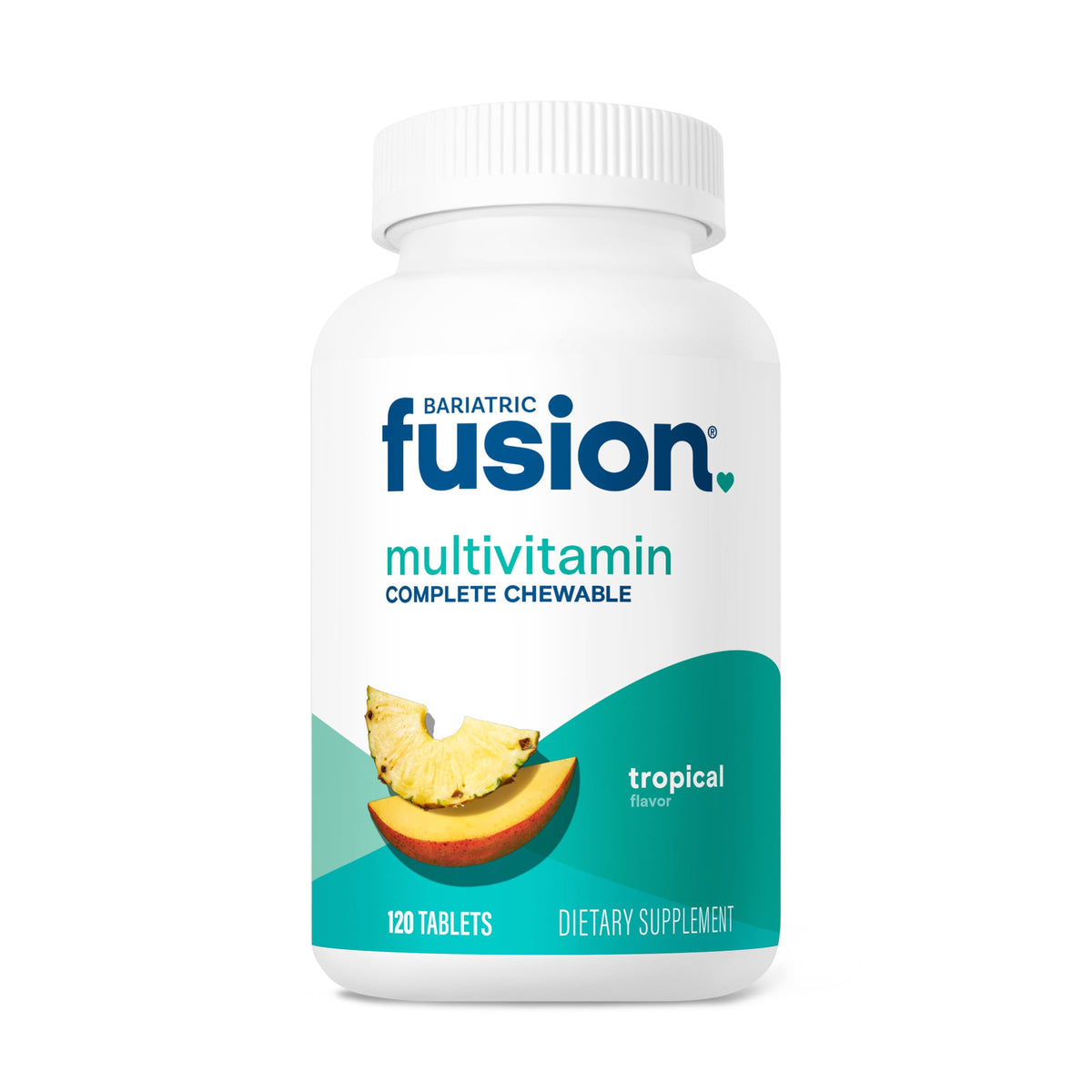 Bariatric Fusion empaque frontal mostrando suministro de un mes y beneficio de conveniencia
