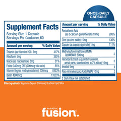 Bariatric Fusion etiqueta con lista de ingredientes para confianza