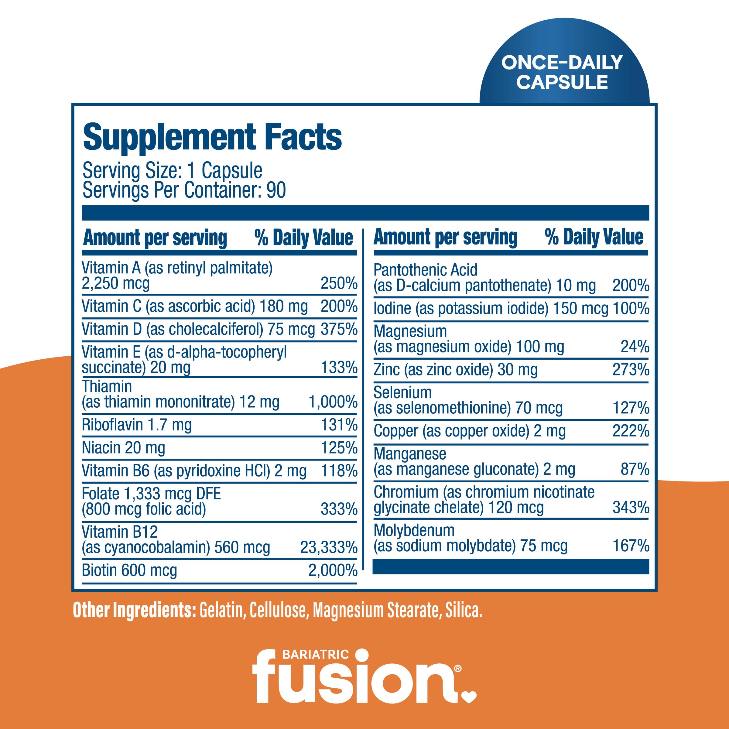 Bariatric Fusion frasco de tres meses, solución económica y continua