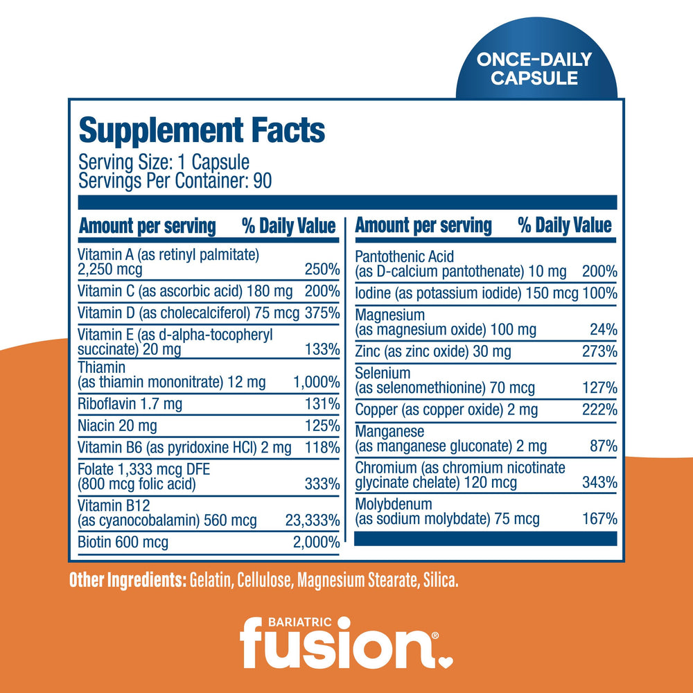 Bariatric Fusion frasco de tres meses, solución económica y continua
