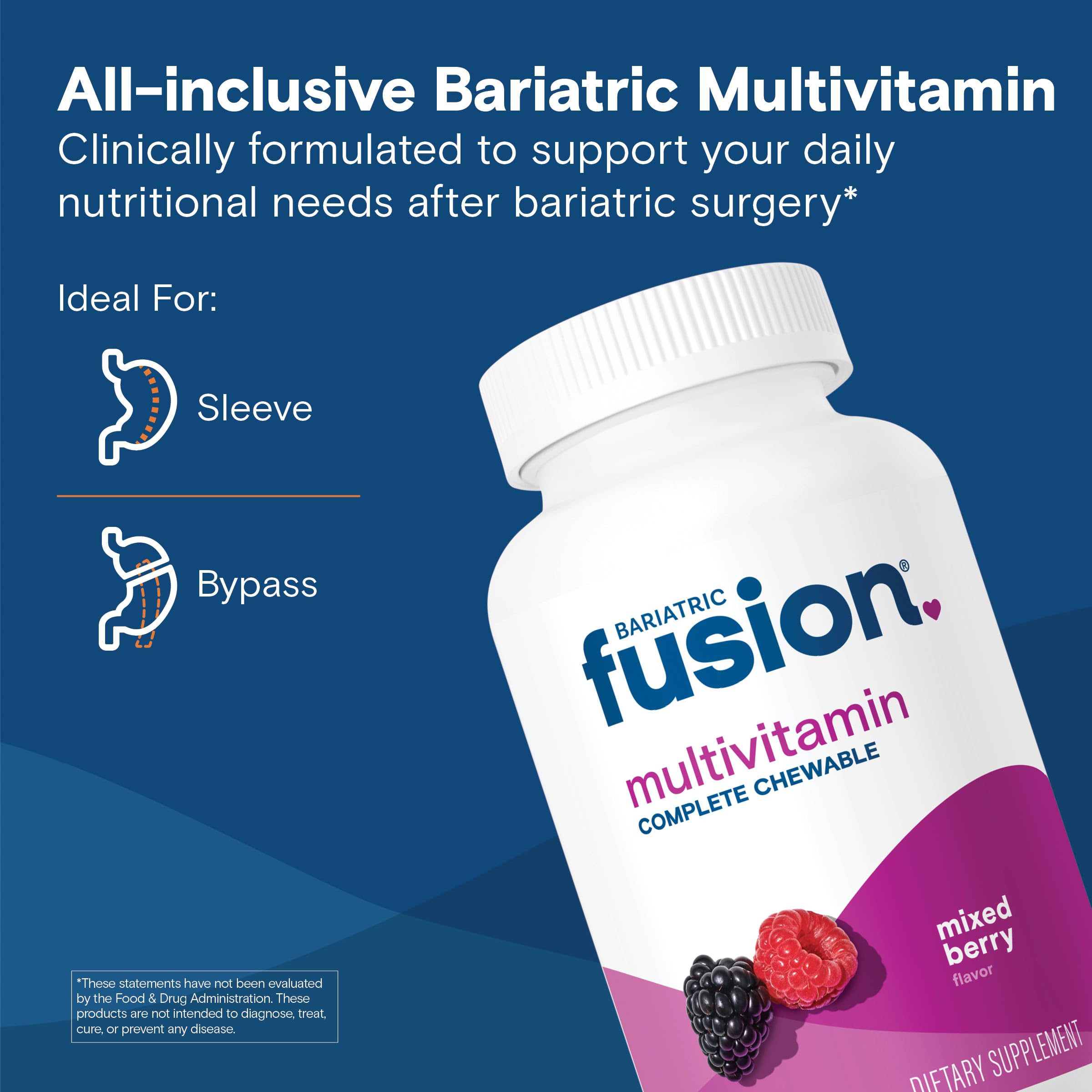 Bariatric Fusion detalle de tabletas masticables que facilita la toma diaria
