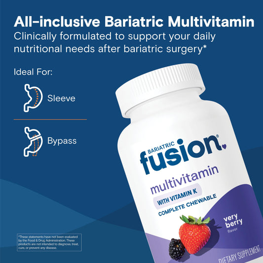 Bariatric Fusion textura de tabletas, muestra masticabilidad y pureza