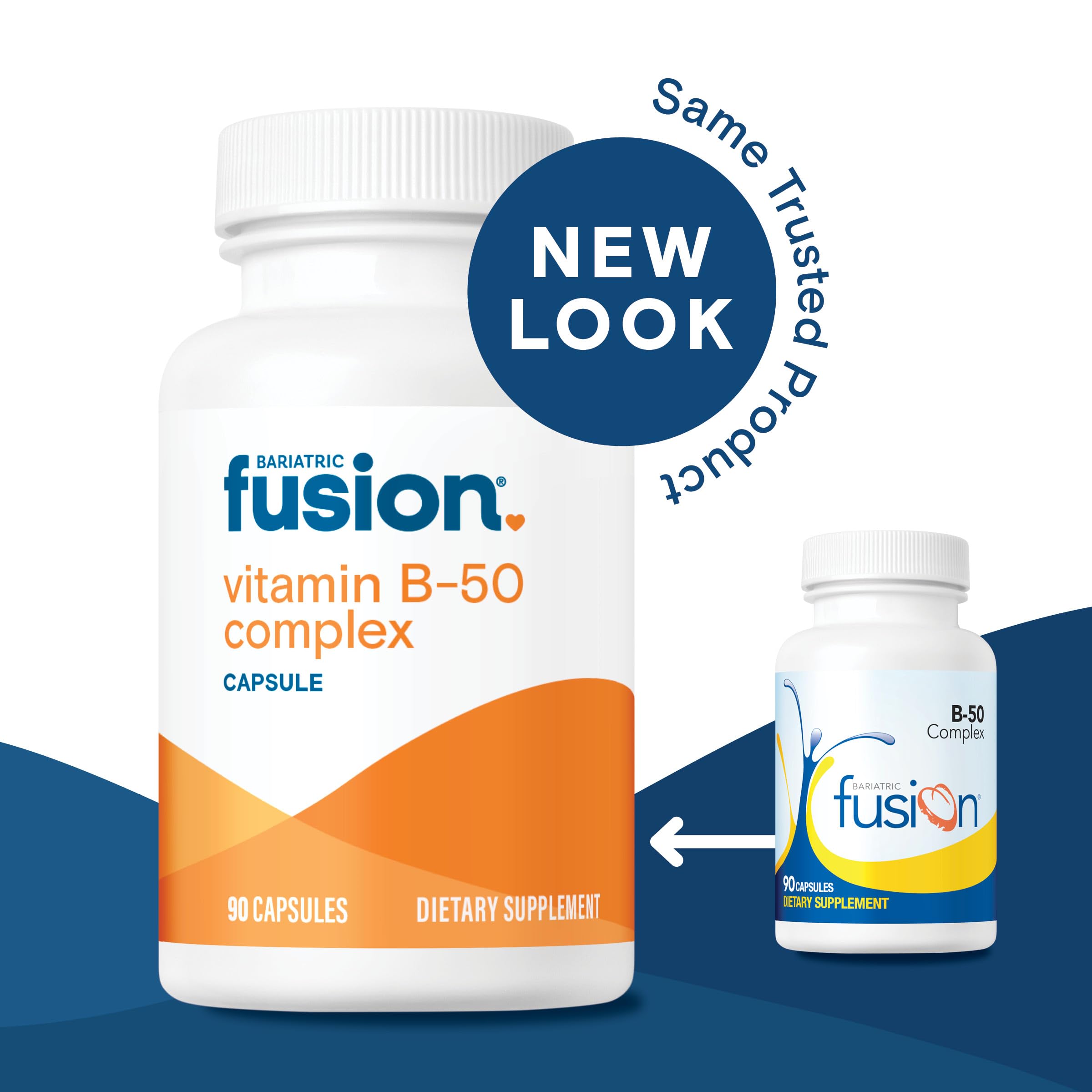Bariatric Fusion cápsula en mano destacando la conveniencia diaria