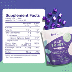 Bari Life primer plano textura del masticable que facilita absorción