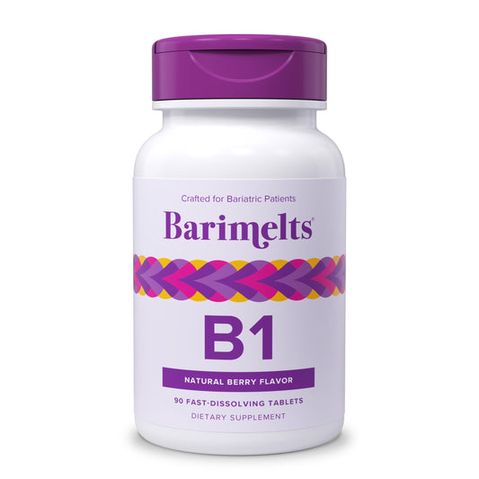 BariMelts envase frontal mostrando 90 tabletas y etiqueta clara