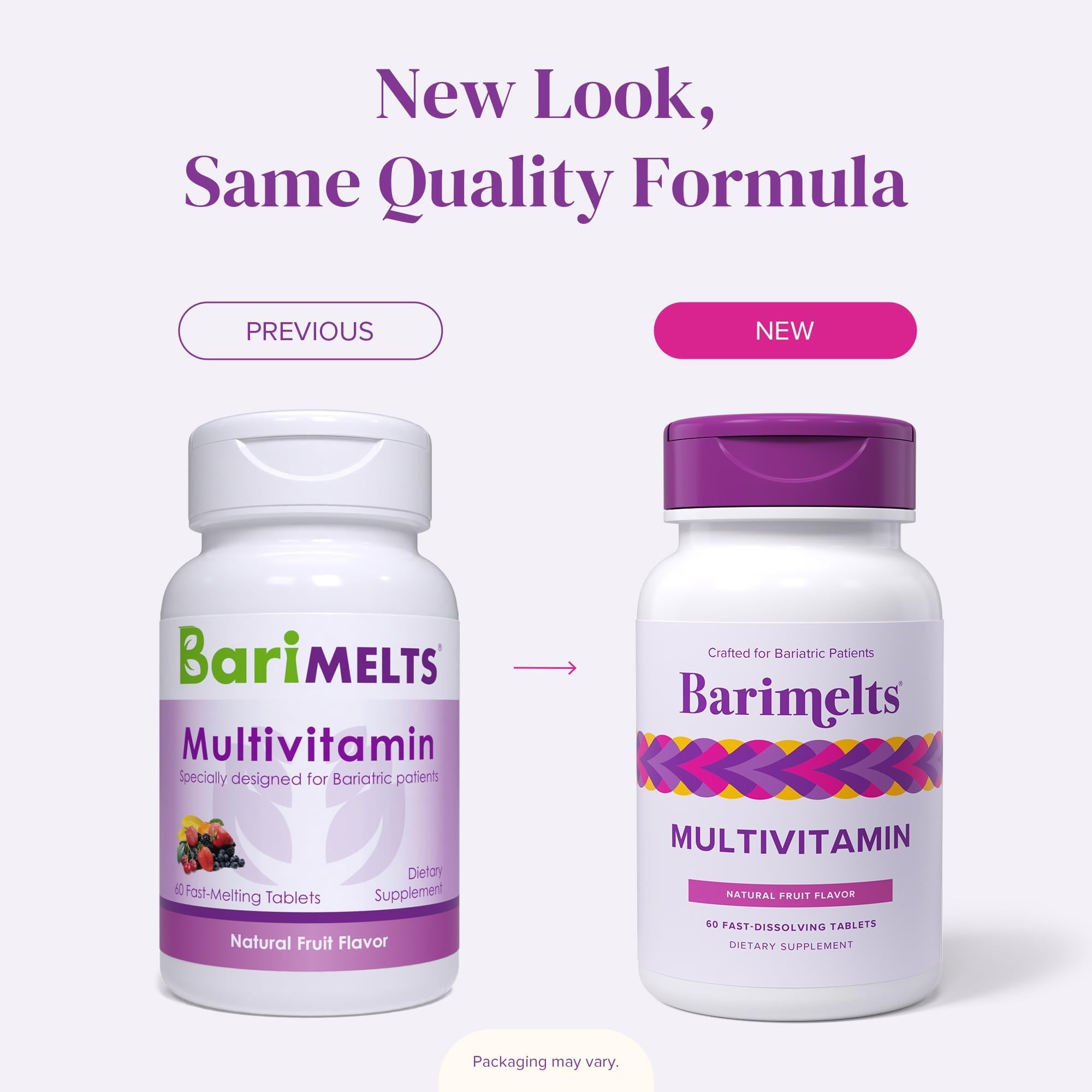 BariMelts mujer tomando tableta con facilidad y sabor agradable