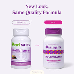 BariMelts mujer tomando tableta con facilidad y sabor agradable