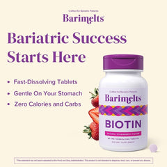 BariMelts en contexto matinal junto a vitaminas representando rutina postoperatoria