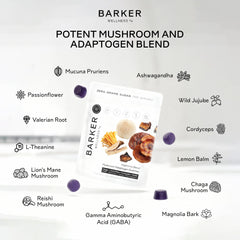 Barker Wellness gomita junto a monedas para comparar tamaño y portabilidad